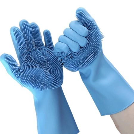 Silicon Scrubber | Dish Washer Hand Gloves